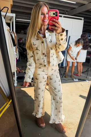 Duck Season Ruffle Pants