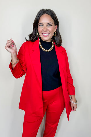 Dear Scarlett Red Blazer