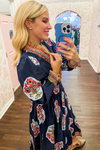 The Juliette Maxi Dress in Midnight