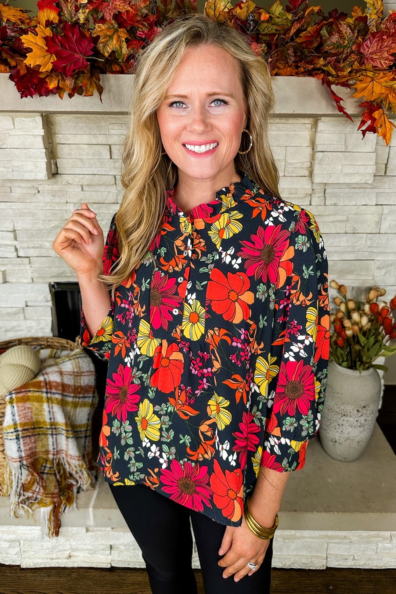 The Roxy Vintage Petals Ash Top by Michelle McDowell