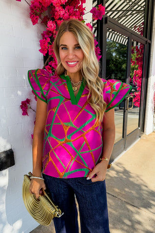Girls Night Out Magenta Top
