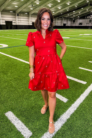 The Ivy Mini  Dress in Alabama Small Logos by Mary Square