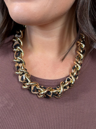 The Savannah Leopard Chain Necklace