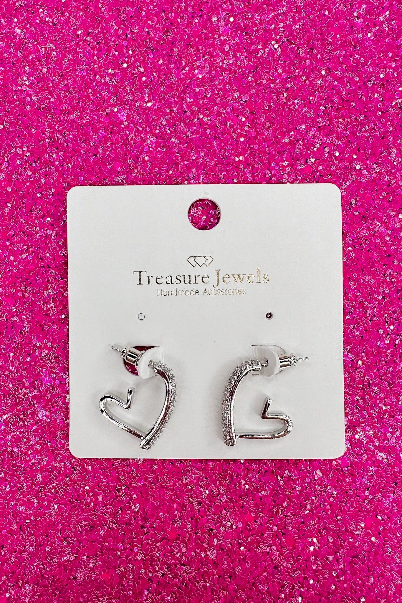 Radiant Love Earring in Silver by Treasure