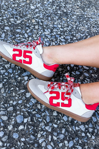 Red Game Retro Sneakers by Shushop