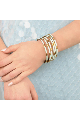 BuDhaGirl Bangles - Mint Veda Bangles
