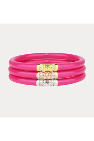 Three Kings All Weather Bangles in Epic Pink
