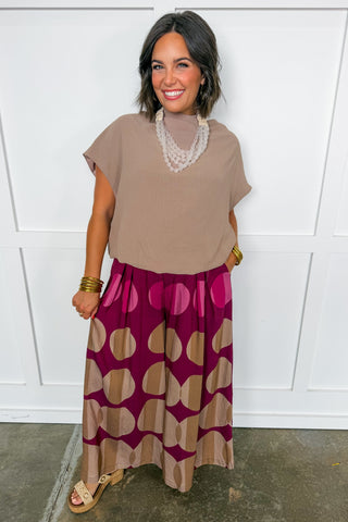 Cabernet Skies Wide Leg Pants