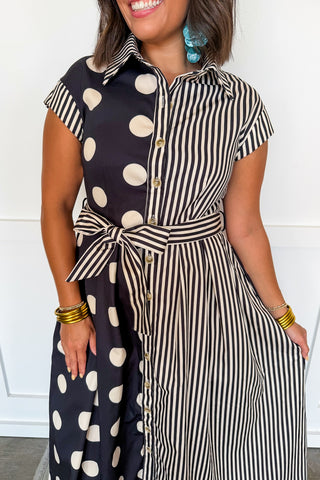 The Monroe Mixed Print Maxi Dress