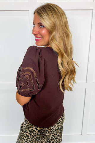 The Haley Top in Espresso by Mary Square