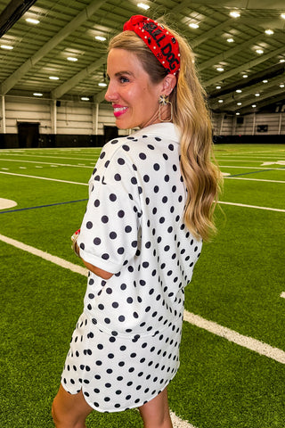 Made For The Moments That Matter Skort Set in Polka Dots