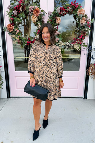The Audrey Dress in Sweet Spot Leopard by Mary Square