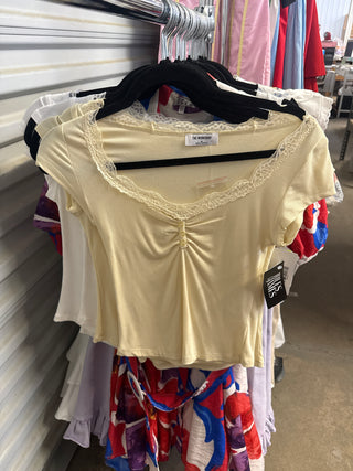 Yellow Babydoll Shirt