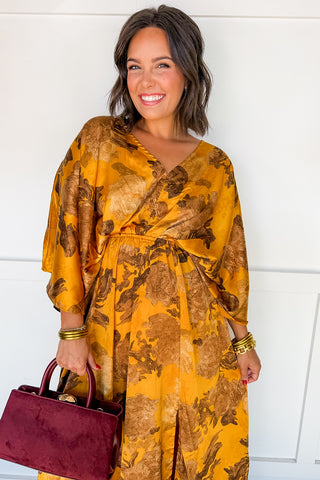 Golden Hour Floral Maxi Dress