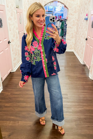 The Juliette Top in Blue