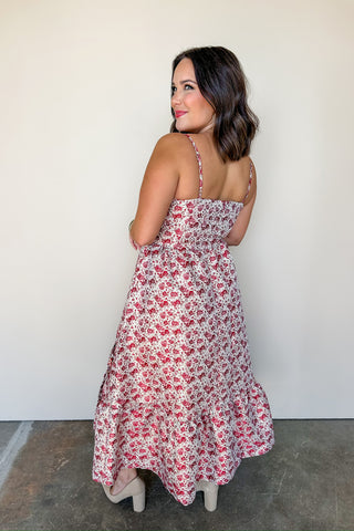 Rose All Day Maxi Ruffle Dress