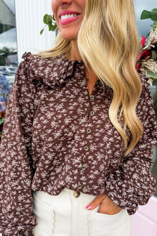 Autumn Bloom Long Sleeve Blouse