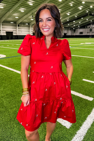 The Ivy Mini  Dress in Alabama Small Logos by Mary Square