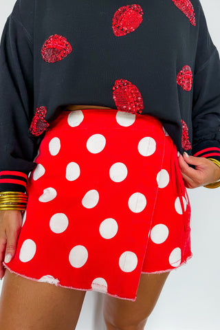 All About the Tailgate Skort in Red