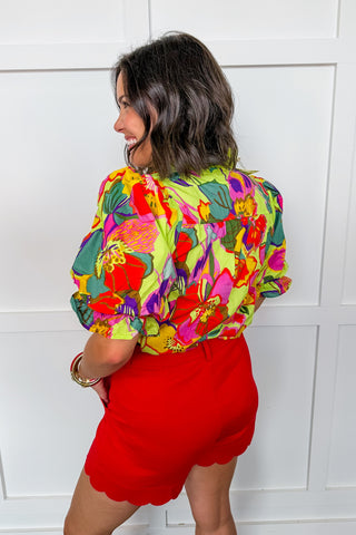 Fun in The Sun Floral Top
