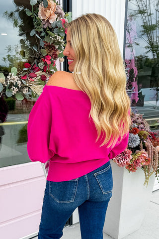 Better Than Basic Boat Neck Sweater in Orchid