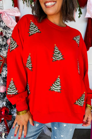 The Sarah Christmas Tree Sweatshirt by Mary Square