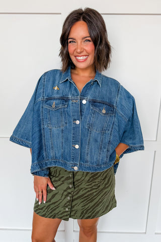 Denim Dream Cape Jacket