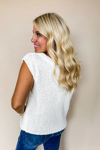 Cozy Classic Short Sleeve Knit Sweater Top
