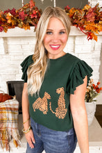Load image into Gallery viewer, Wild &amp; Proud Cropped Knit Top in Hunter Green