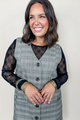 Black & White Checkmate Charm Dress