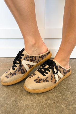 The Baron Leopard Sneaker Mule by Mia