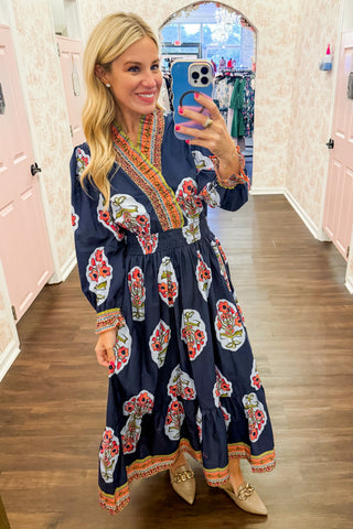 The Juliette Maxi Dress in Midnight