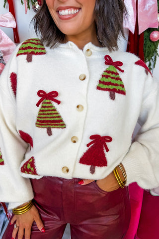 All Spruced Up Holiday Cardigan