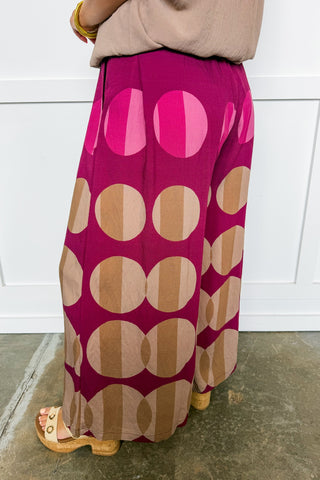 Cabernet Skies Wide Leg Pants