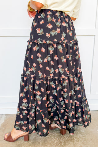 Midnight Meadow Maxi Skirt