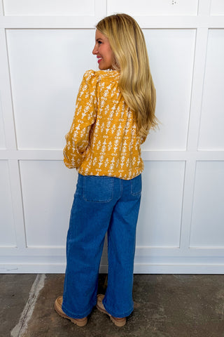 The Dawn Moment Top in Honey by Mary Square