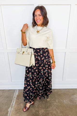 Midnight Meadow Maxi Skirt
