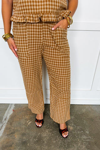 Simple Moments Gingham Pant Set