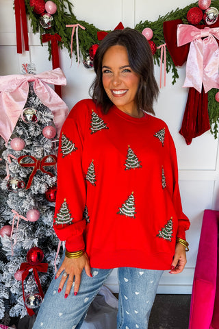 The Sarah Christmas Tree Sweatshirt by Mary Square