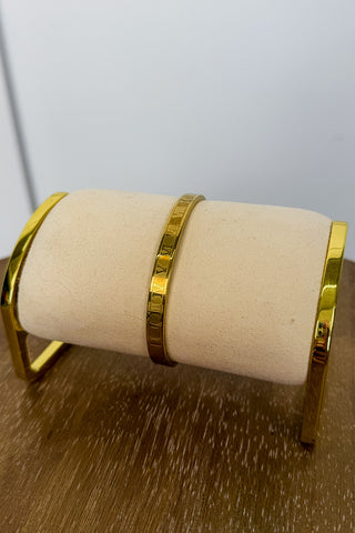 Written In Time Gold Bangle