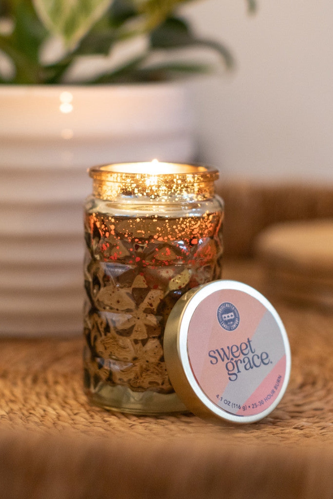 Sweet Grace Textured Gold 4oz Collection Candle