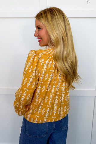 The Dawn Moment Top in Honey by Mary Square