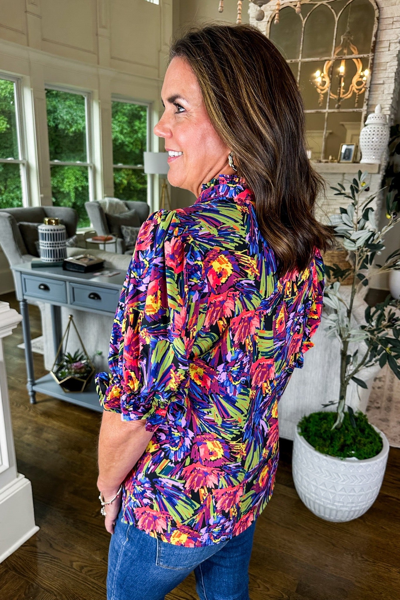 The Marlowe Wanderlust Multi Top by Michelle McDowell