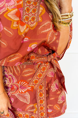 Autumn Muse Floral Skort Set
