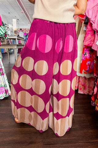 Cabernet Skies Wide Leg Pants