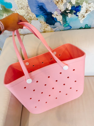 Everyday Carryall Large Tote In Pink