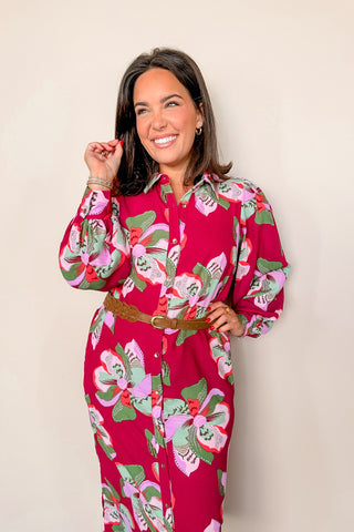 Woven Brown Leather Belt