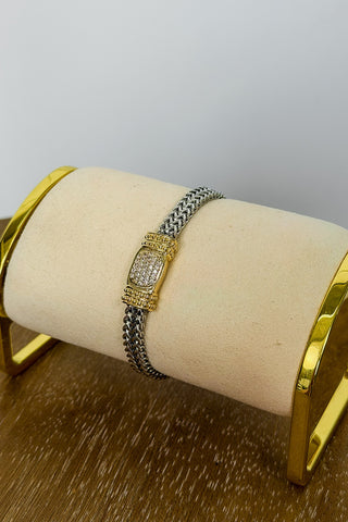 Timeless Touch Magnetic Bracelet in Silver