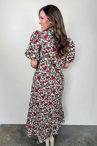 J&J Best Selling Floral Rose Dress