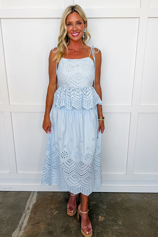 The KB Eyelet Skirt Set
